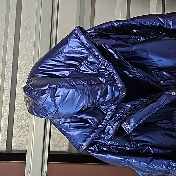 Parka Metalic Blue Jacket - Picture 5 of 6